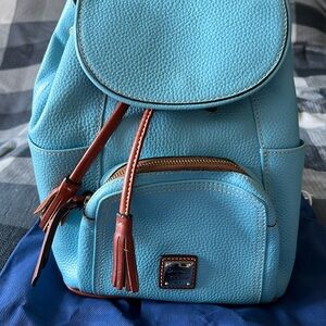 Dooney & Bourke Backpack- light turquoise blue- super nice condition